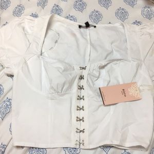White corset top! Brand New!